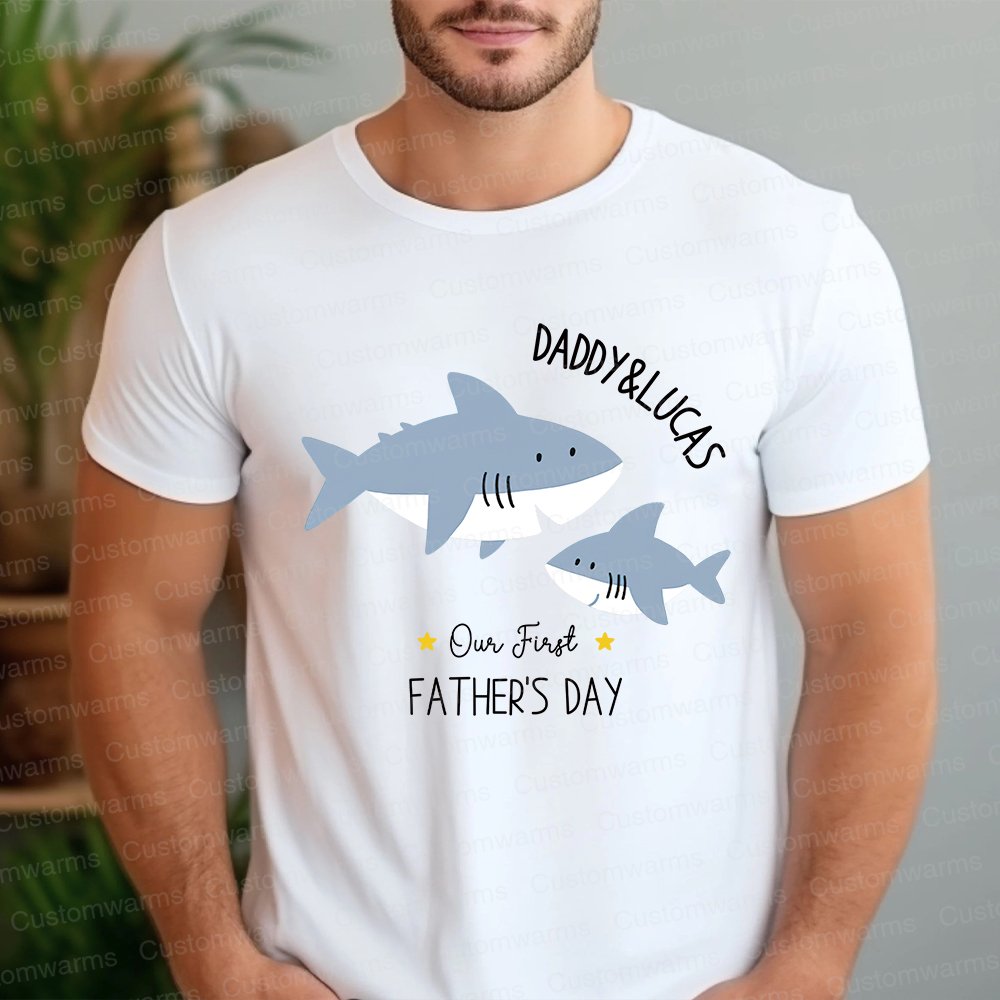 Personalized First Father's Day Daddy and Baby Outfit | CWFamily81