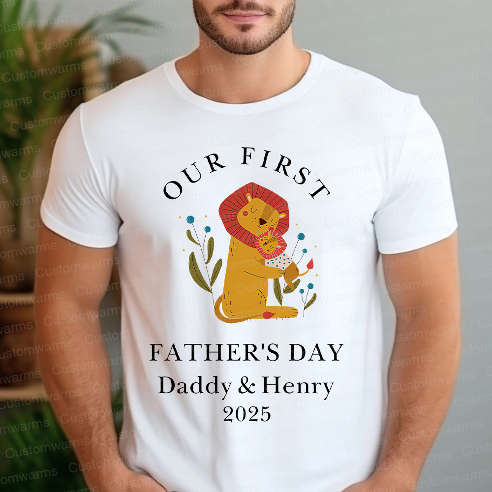 Personalized First Father's Day Daddy and Baby Outfit | CWFamily83