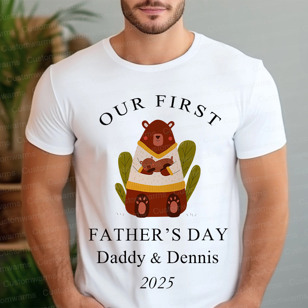 Personalized First Father's Day Daddy and Baby Outfit | CWFamily84