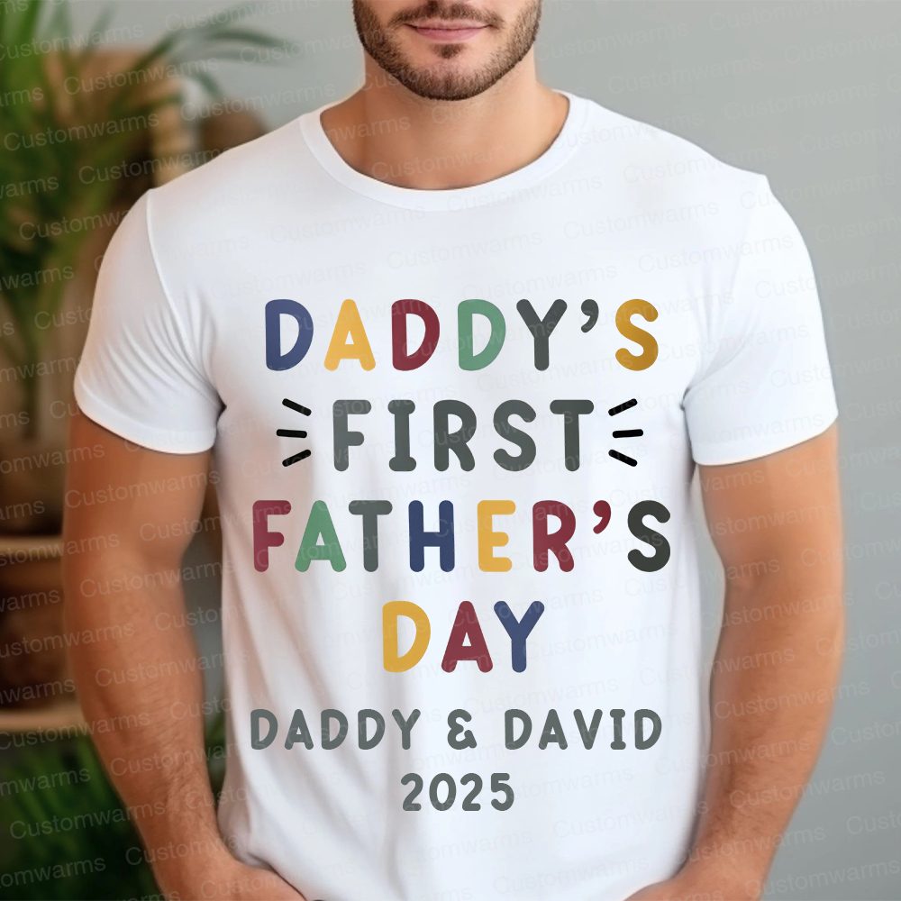 Personalized First Father's Day Daddy and Baby Outfit | CWFamily86