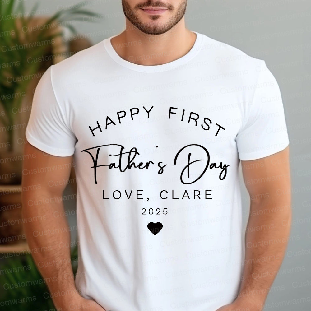 Personalized First Father's Day Daddy and Baby Outfit | CWFamily89