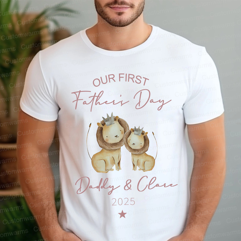 Personalized First Father's Day Daddy and Baby Outfit | CWFamily90