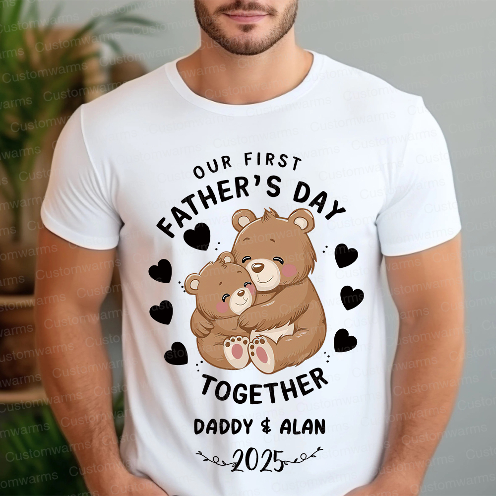 Personalized First Father's Day Daddy and Baby Outfit | CWFamily92