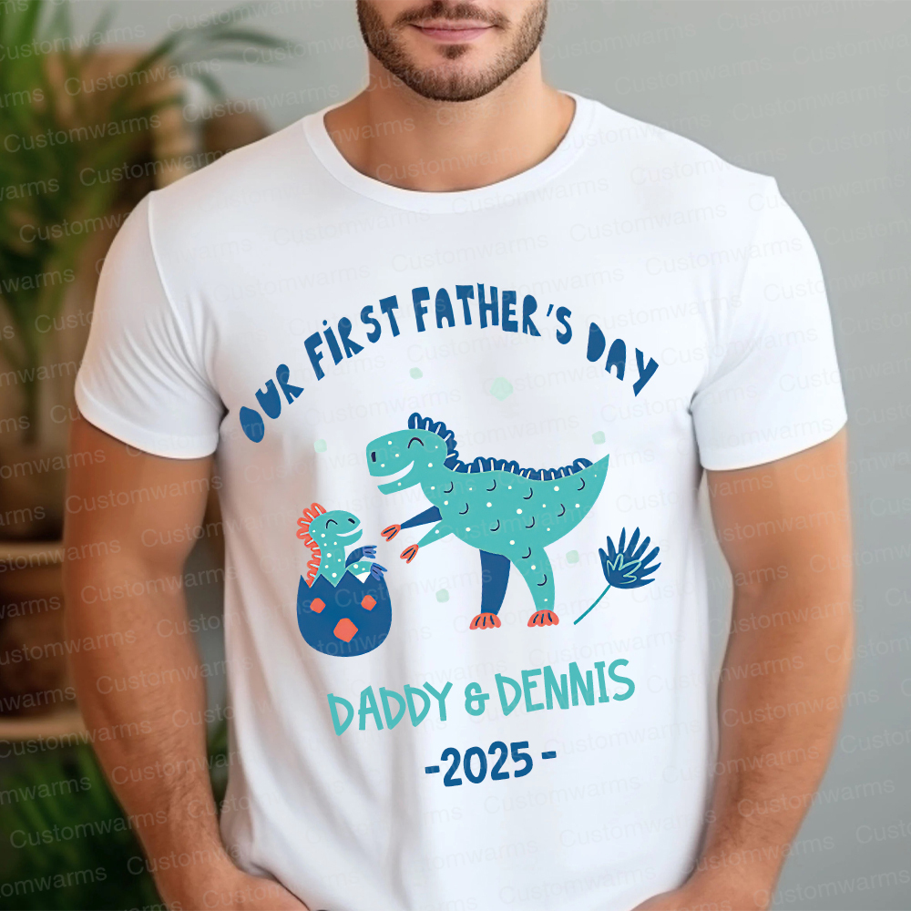 Personalized First Father's Day Daddy and Baby Outfit | CWFamily93