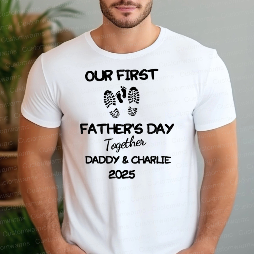 Personalized First Father's Day Daddy and Baby Outfit | CWFamily101
