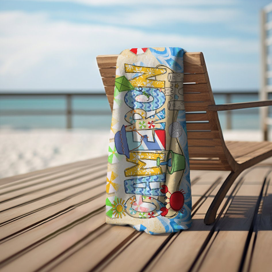 Personalized Lovely Kid Towel for Summer & Beach | CWTowel162