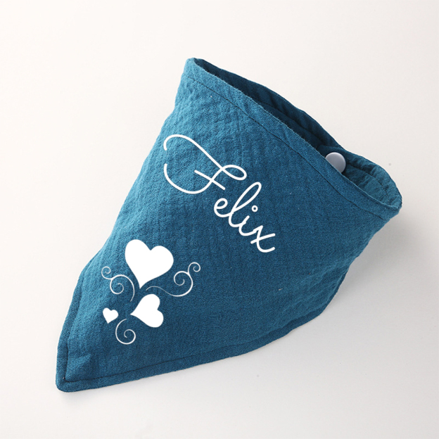 Personalized Dog Scarf Cotton Muslin for Comfort & Unique | BKPet156