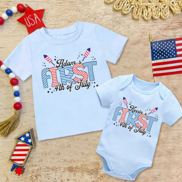 Personalized 4th of July Independence Day Shirts | CWBaby234