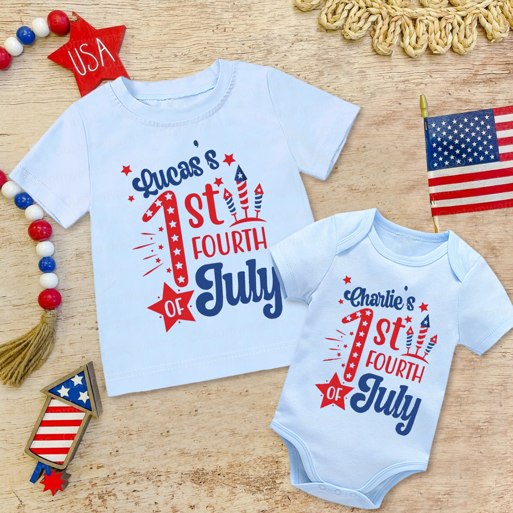 Personalized 4th of July Independence Day Shirts | CWBaby241