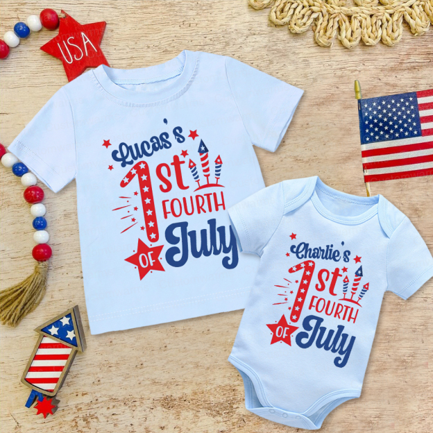 Personalized 4th of July Independence Day Shirts | CWBaby241