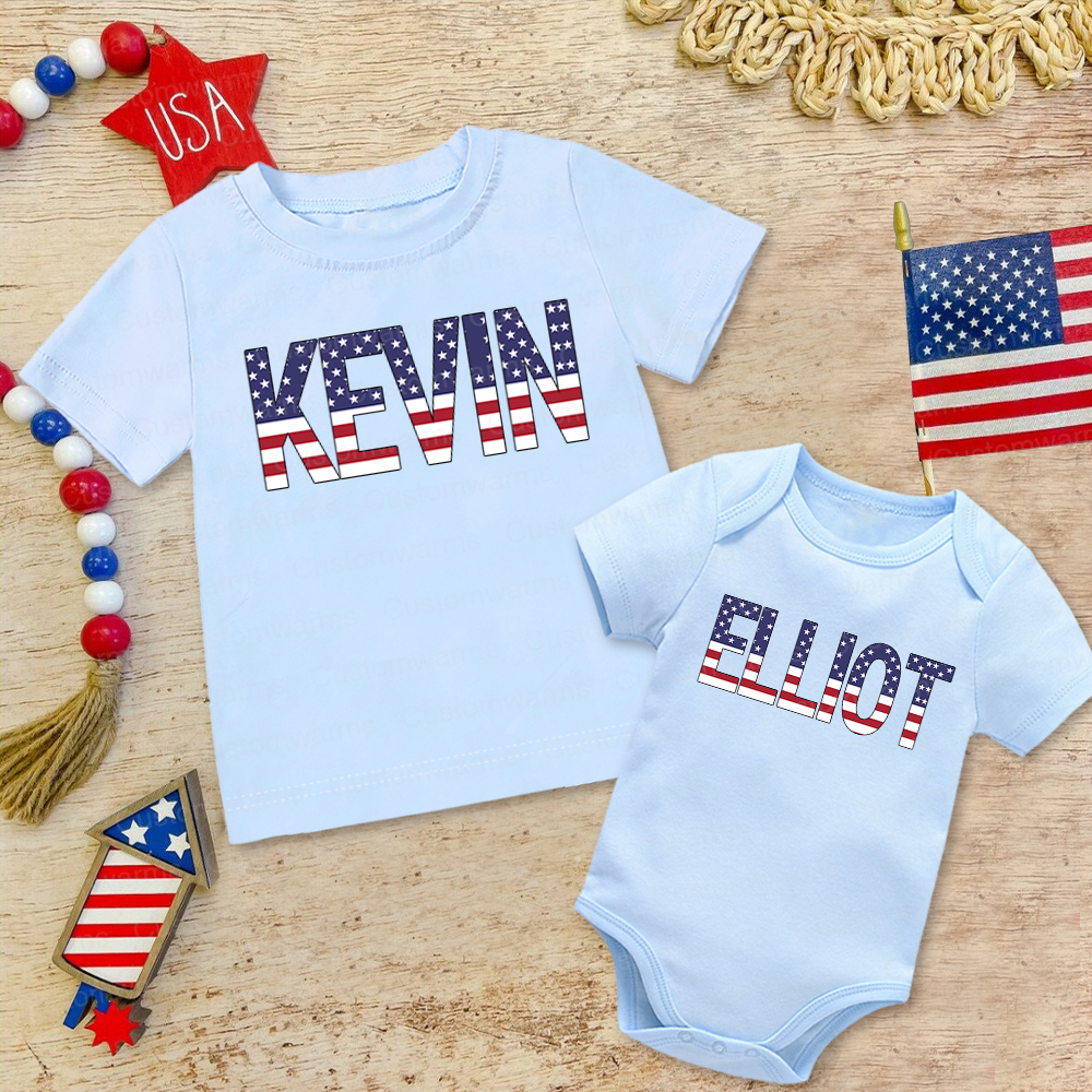 Personalized 4th of July Independence Day Shirts | CWBaby245