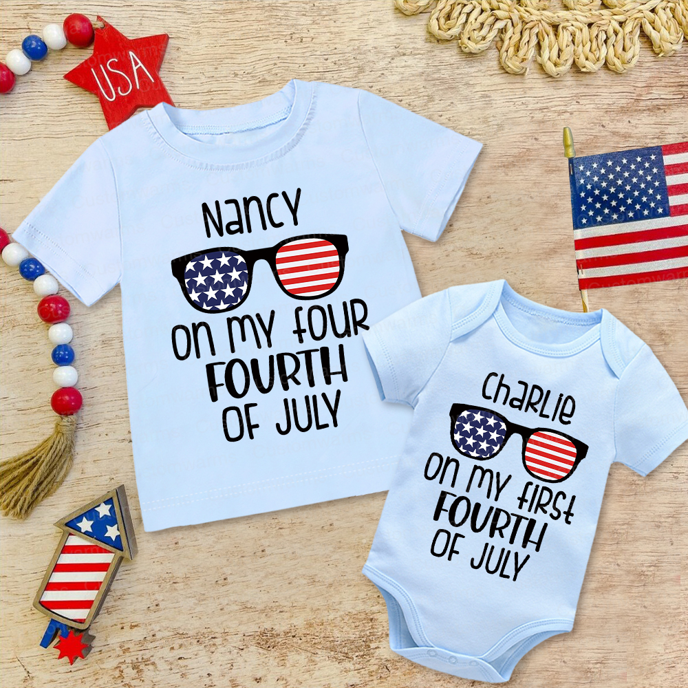 Personalized 4th of July Independence Day Shirts | CWBaby244