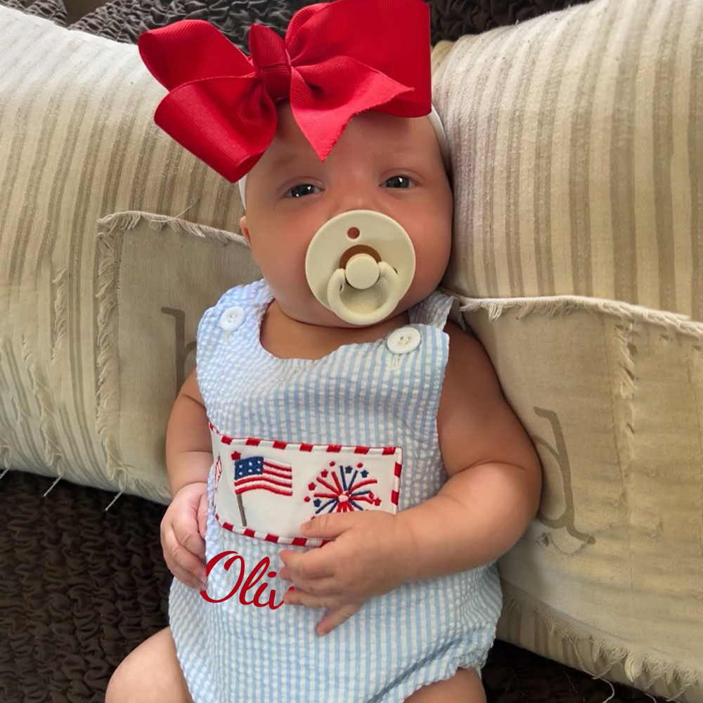 Personalized 4th of July Independence Day Romper | CWBaby250