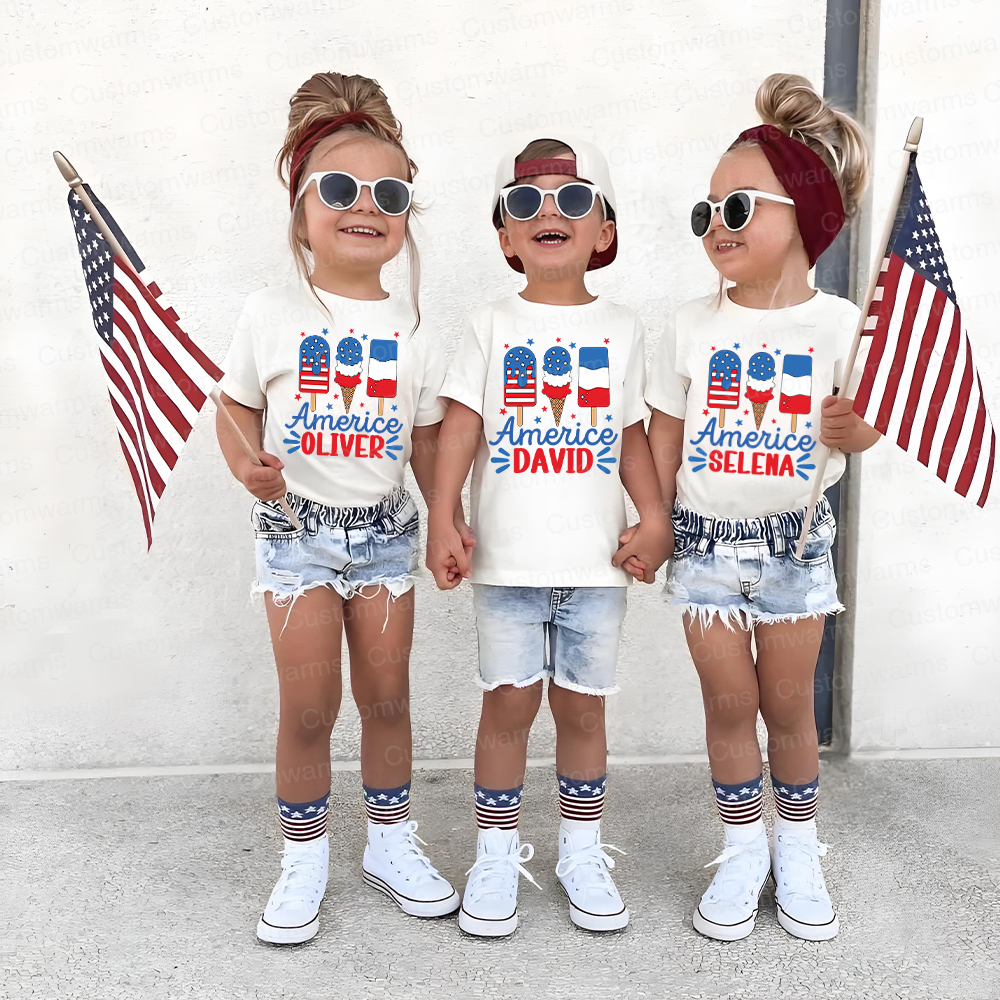Personalized 4th of July Independence Day Shirts | CWBaby251