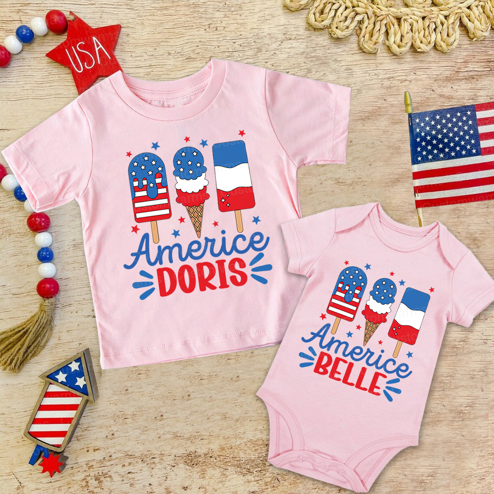Personalized 4th of July Independence Day Shirts | CWBaby251