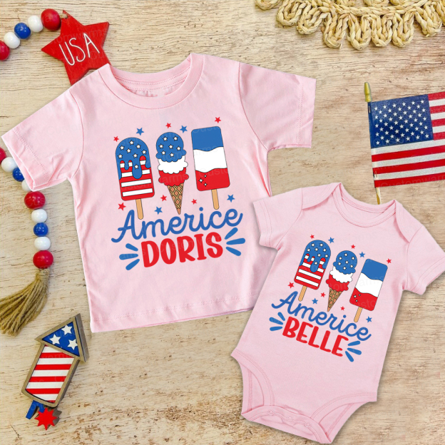 Personalized 4th of July Independence Day Shirts | CWBaby251