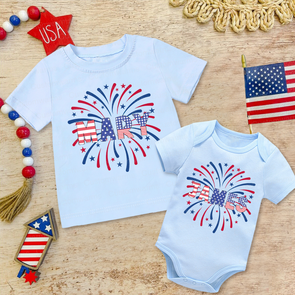 Personalized 4th of July Independence Day Shirts | CWBaby252