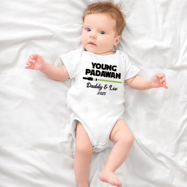 Personalized First Father's Day Daddy and Baby Outfit | CWFamily102