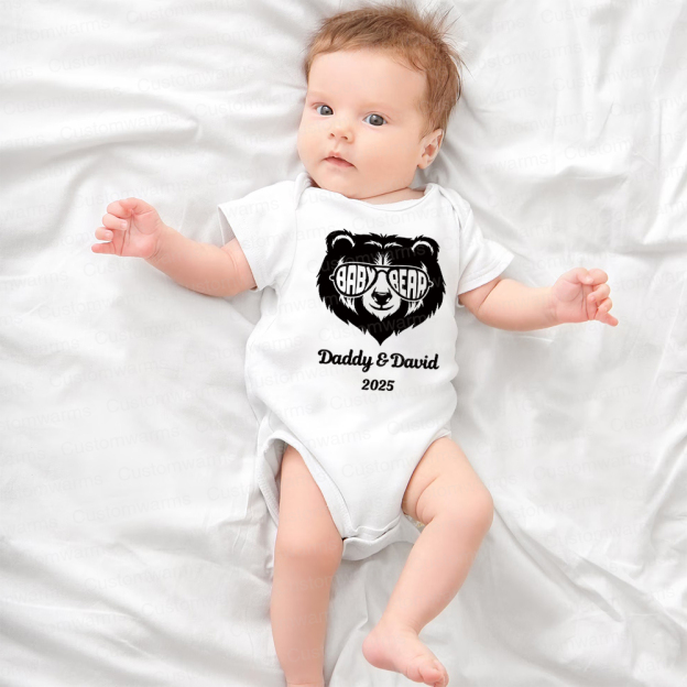 Personalized First Father's Day Daddy and Baby Outfit | CWFamily104