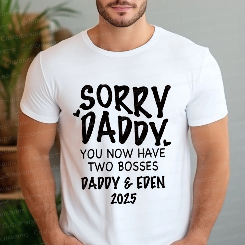 Personalized First Father's Day Daddy and Baby Outfit | CWFamily105