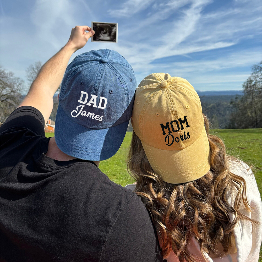 Personalized Embroidery Dad and Mini Matching Hat | CWBeach192