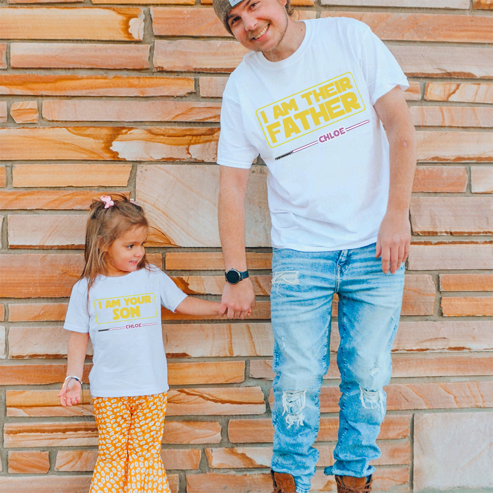 Personalized First Father's Day Daddy and Me Outfit | CWFamily107