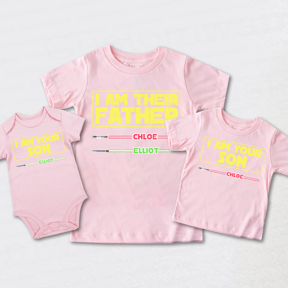 Personalized First Father's Day Daddy and Me Outfit | CWFamily107