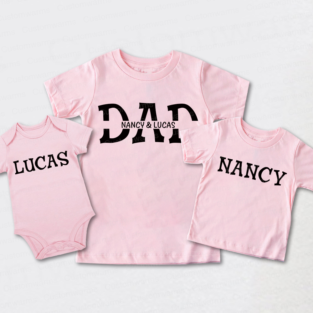 Personalized First Father's Day Daddy and Me Outfit | CWFamily108