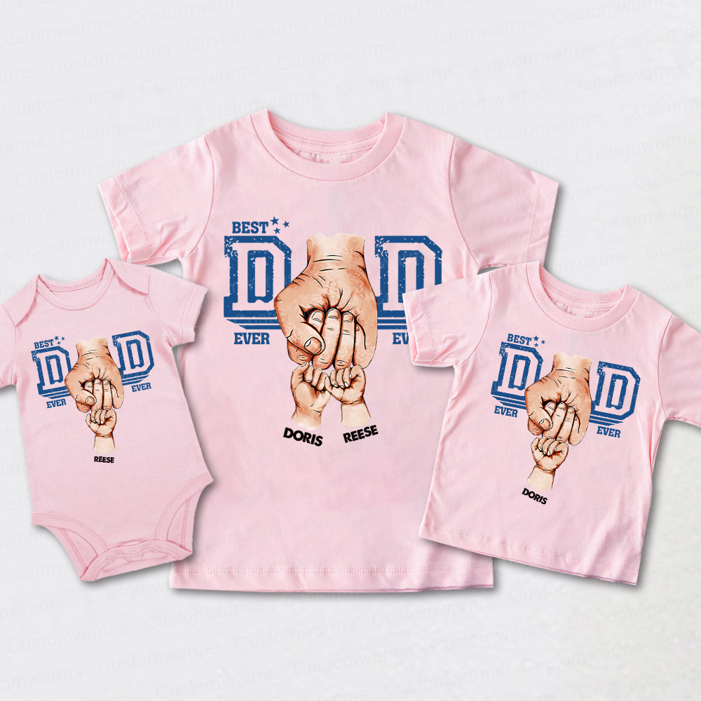 Personalized First Father's Day Daddy and Me Outfit | CWFamily109