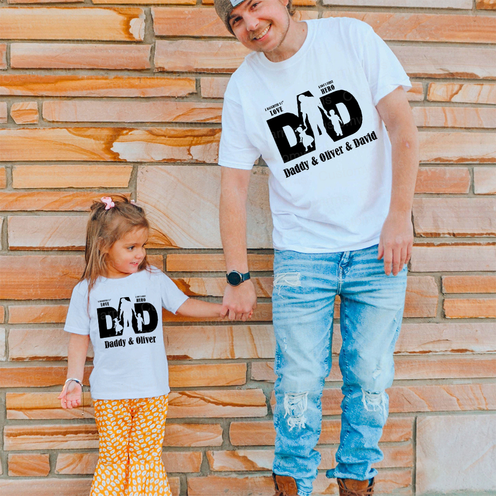 Personalized First Father's Day Daddy and Me Outfit | CWFamily114