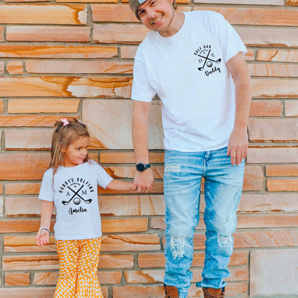 Personalized First Father's Day Daddy and Me Outfit | CWFamily115