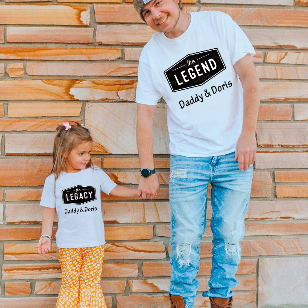 Personalized First Father's Day Daddy and Me Outfit | CWFamily116
