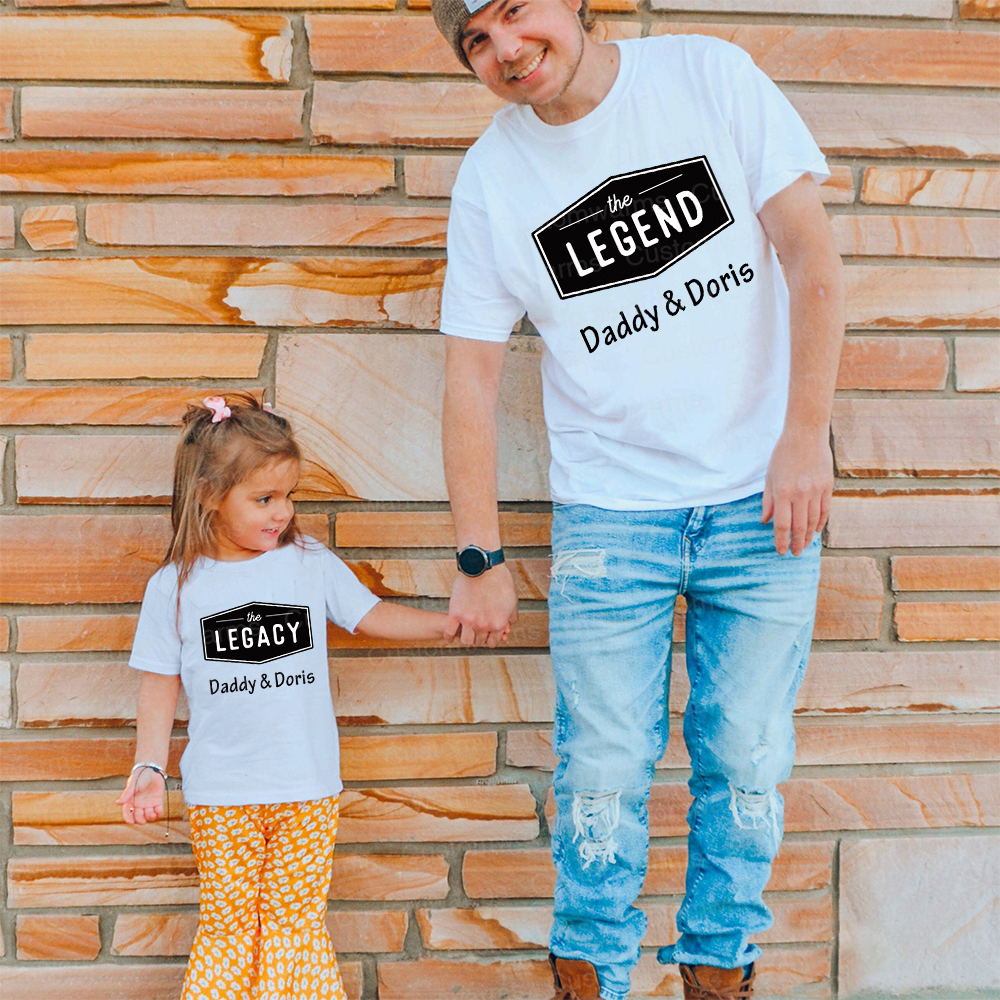 Personalized First Father's Day Daddy and Me Outfit | CWFamily116
