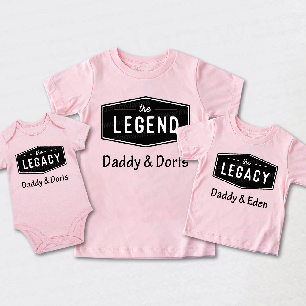 Personalized First Father's Day Daddy and Me Outfit | CWFamily116