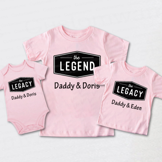 Personalized First Father's Day Daddy and Me Outfit | CWFamily116