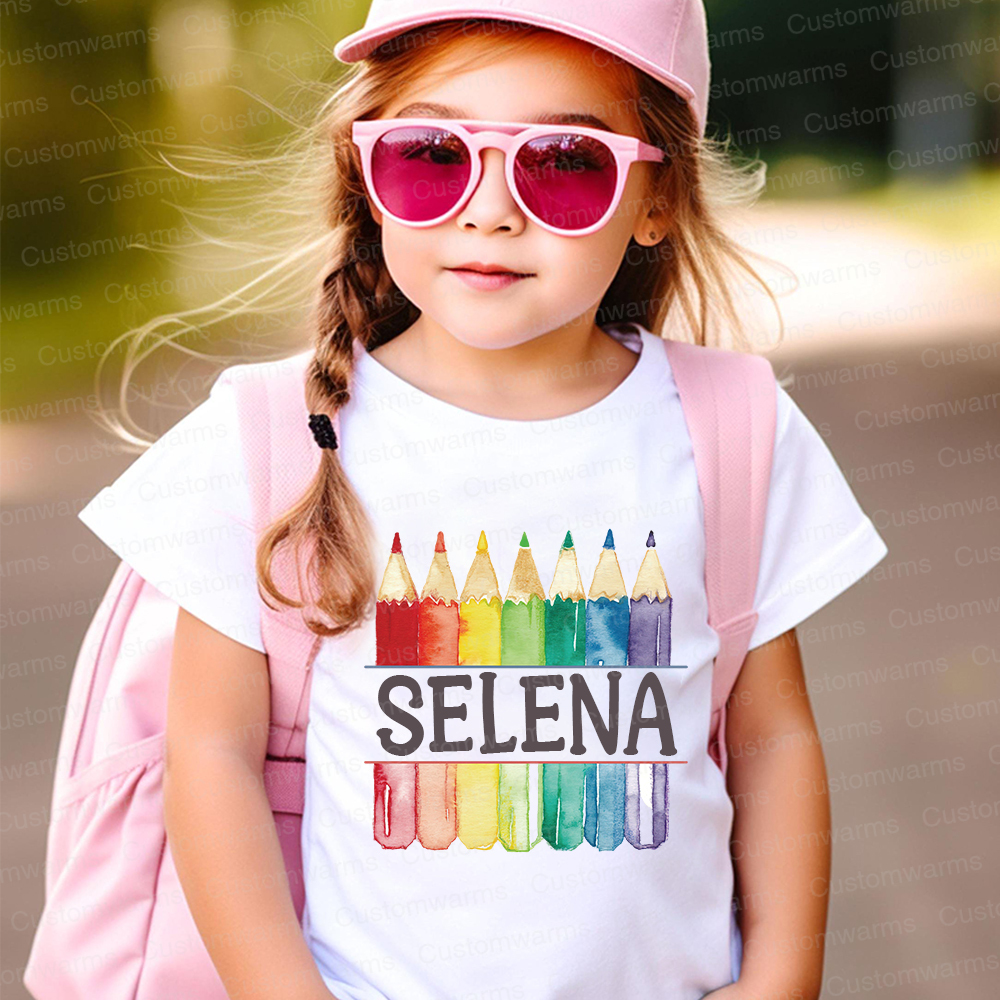 Personalized First Day Of Back To School Shirt | CWSchool01