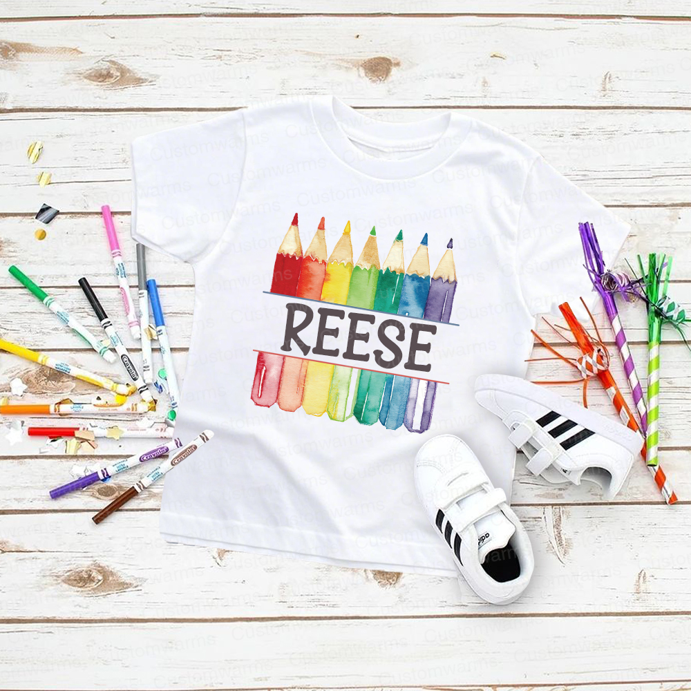 Personalized First Day Of Back To School Shirt | CWSchool01
