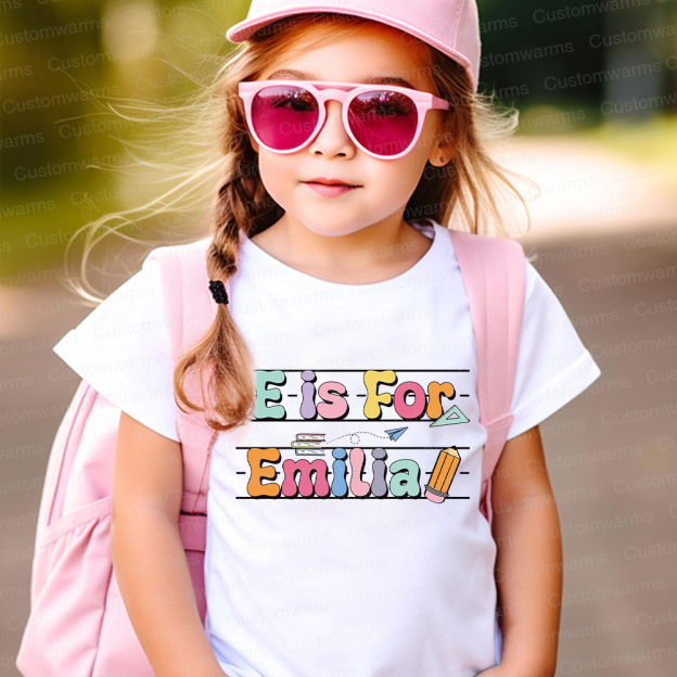Personalized First Day Of Back To School Shirt | CWSchool03