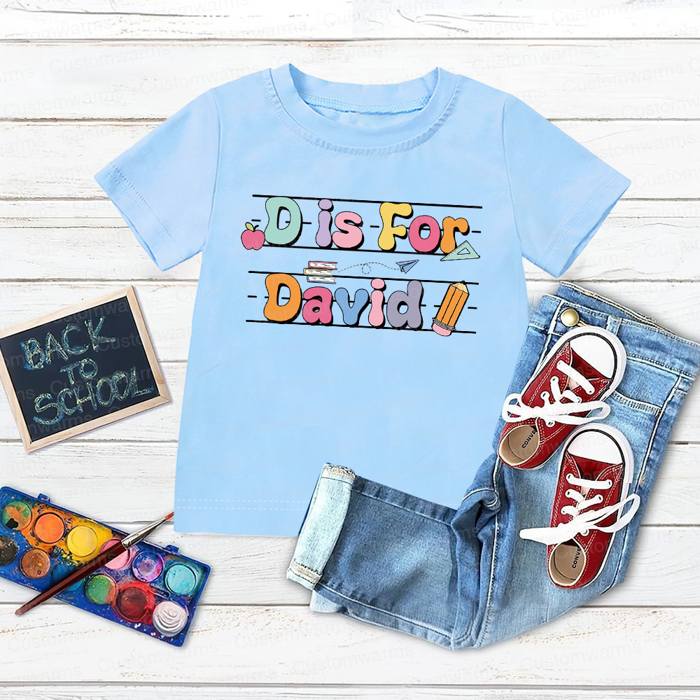 Personalized First Day Of Back To School Shirt | CWSchool03