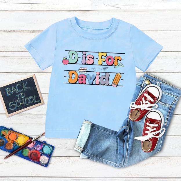 Personalized First Day Of Back To School Shirt | CWSchool03