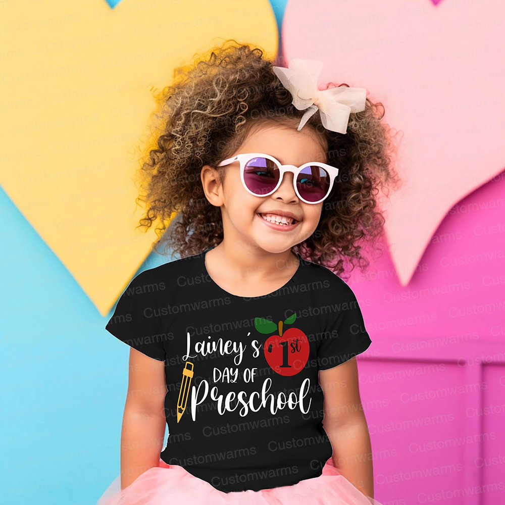 Personalized First Day Of Back To School Shirt | CWSchool05