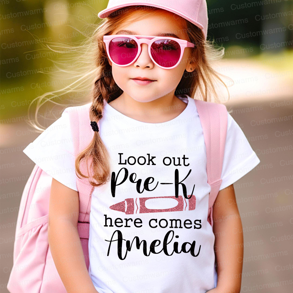 Personalized First Day Of Back To School Shirt | CWSchool06