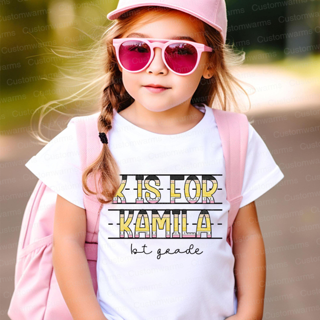 Personalized First Day Of Back To School Shirt | CWSchool12