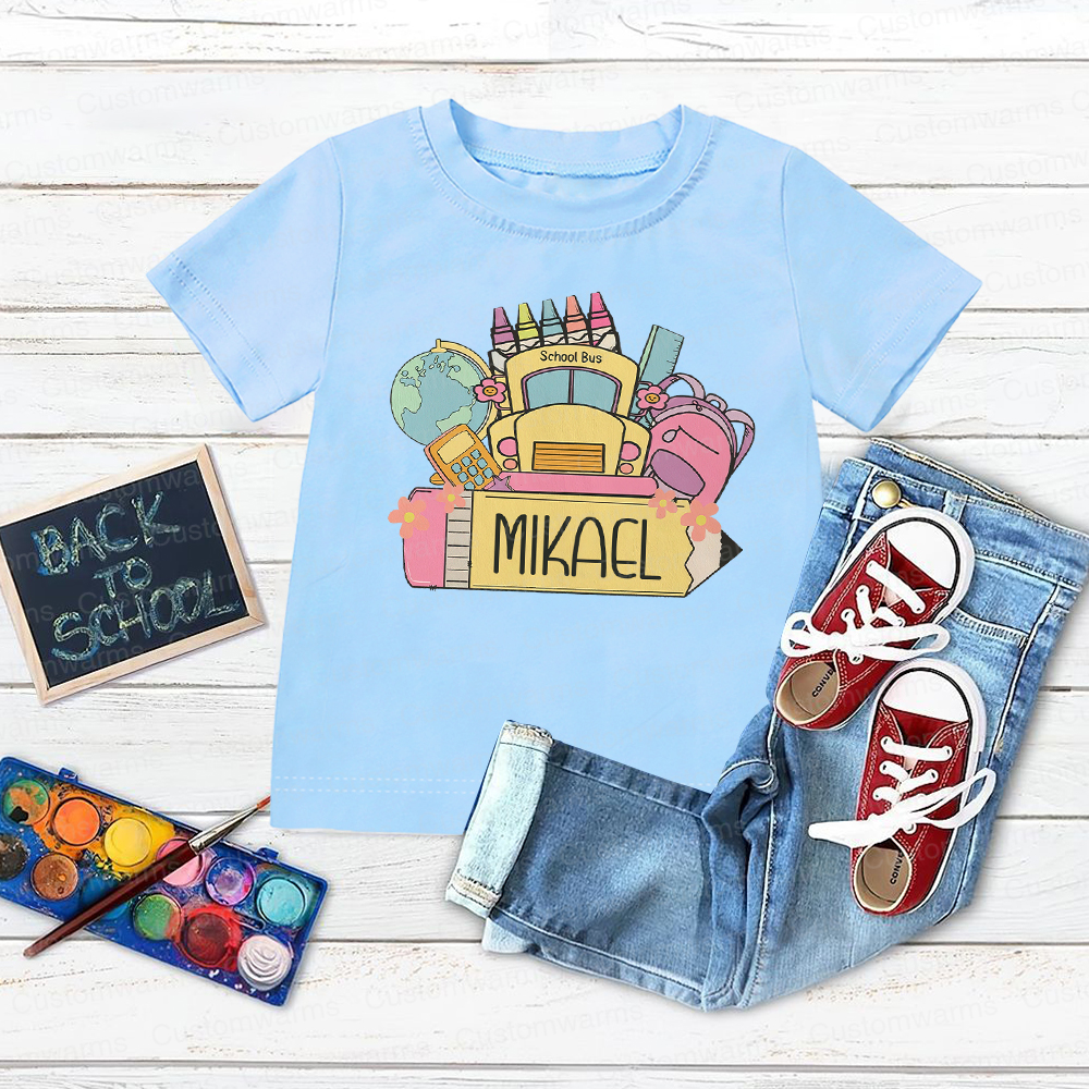 Personalized First Day Of Back To School Shirt | CWSchool17