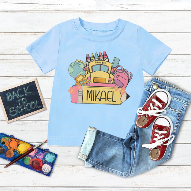 Personalized First Day Of Back To School Shirt | CWSchool17