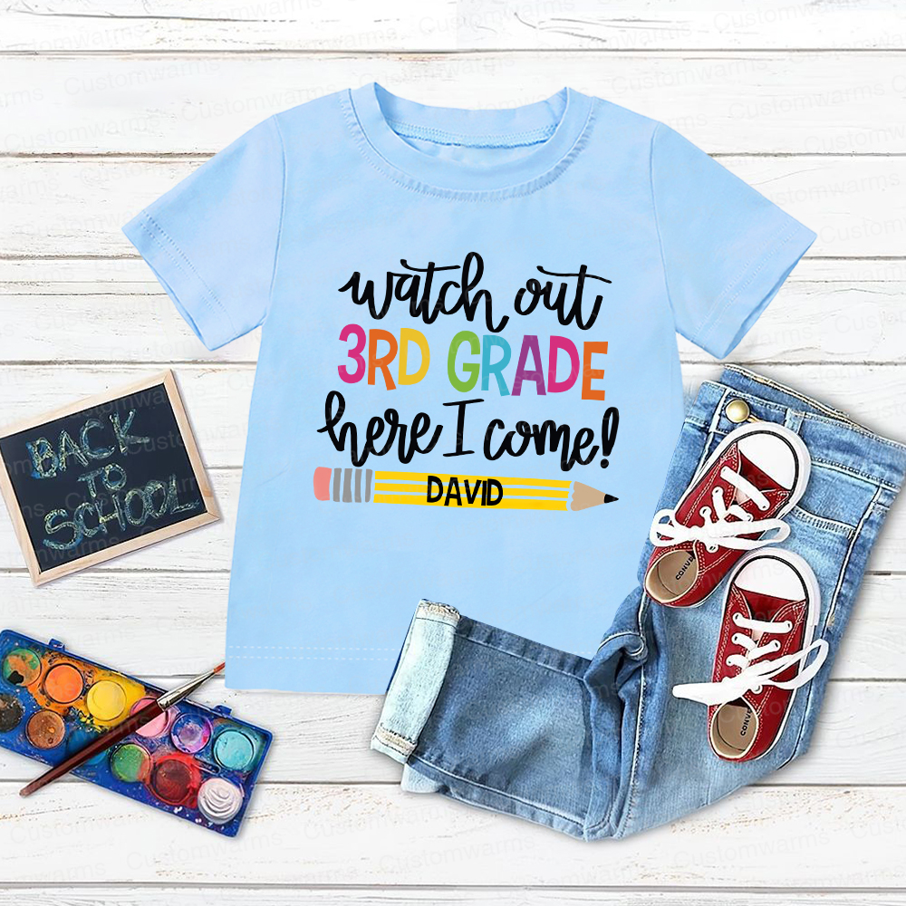 Personalized First Day Of Back To School Shirt | CWSchool23