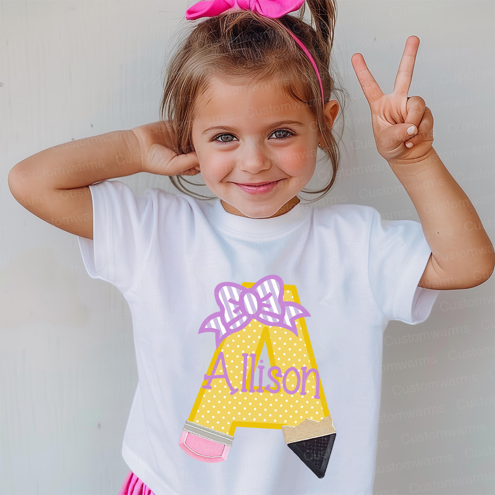 Personalized First Day Of Back To School Shirt | CWSchool33