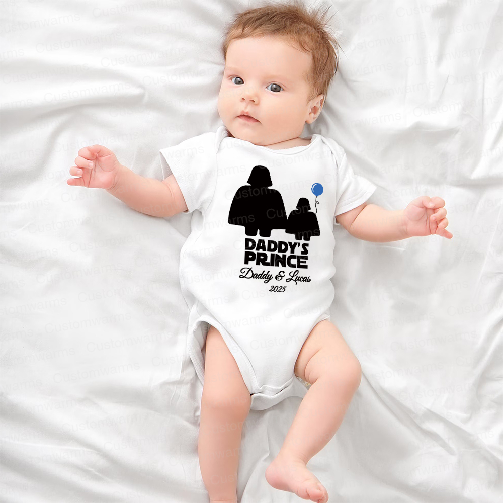 Personalized First Father's Day Daddy and Baby Outfit | CWFamily103