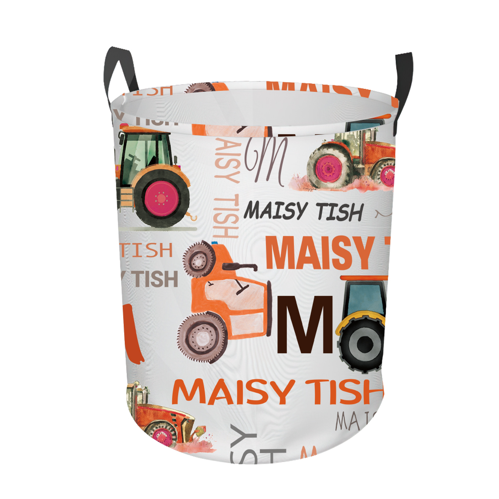 Personalized Laundry Collapsible Baskets with Handle | | CWBasket03