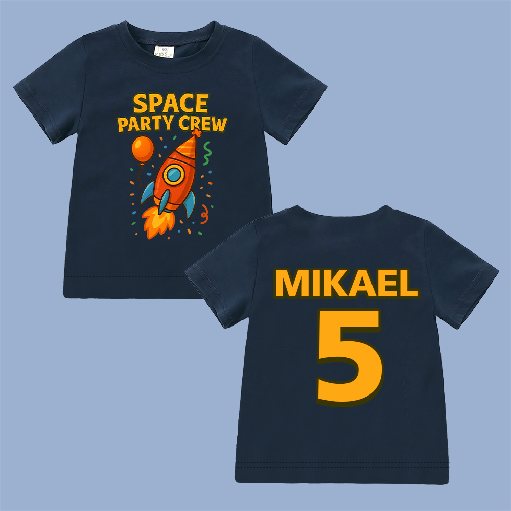 Personalized Space Party Birthday T-Shirt | inBirth33